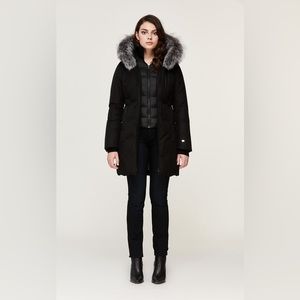 Soia & Kyo Fox Fur Trim Down Coat